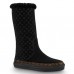 Louis Vuitton Black Snowball Flat Half Boot