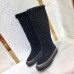 Louis Vuitton Black Snowball Flat Half Boot
