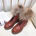 Louis Vuitton Fox Fur Territory Flat Ranger Boot