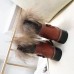 Louis Vuitton Fox Fur Territory Flat Ranger Boot