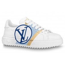 Louis Vuitton White/Blue Time Out Sneakers