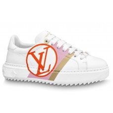 Louis Vuitton White/Red Time Out Sneakers