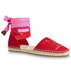 Louis Vuitton LV Escale Starboard Flat Espadrille Red