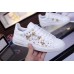 Louis Vuitton Frontrow Sneaker In White Leather With Flowers