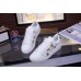 Louis Vuitton Frontrow Sneaker In White Leather With Flowers