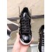 Louis Vuitton Frontrow Sneaker In Black Leather With Flowers