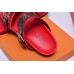 Louis Vuitton Red Bom Dia Mule Monogram Canvas
