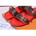 Louis Vuitton Red Bom Dia Mule Monogram Canvas