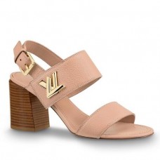 Louis Vuitton Blush Leather Horizon Sandal