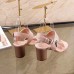 Louis Vuitton Blush Leather Horizon Sandal