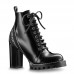 Louis Vuitton Black Leather Star Trail Ankle Boot