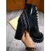 Louis Vuitton Black Leather Star Trail Ankle Boot