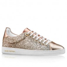 Louis Vuitton Gold Glitter Frontrow Sneaker