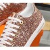 Louis Vuitton Gold Glitter Frontrow Sneaker
