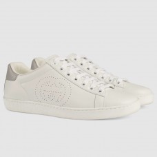 Gucci Women's White Ace Sneaker With Interlocking G