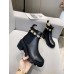 Gucci Ankle Boots In Black Leather with Crystals