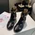 Gucci Ankle Boots In Black Leather with Bees and Stars