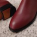 Gucci Boots In Bordeaux Leather with Tiger Head