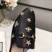 Gucci Black Princetown Slippers Embroidered Bees And Stars