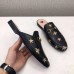 Gucci Black Princetown Slippers Embroidered Bees And Stars