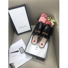 Gucci Black Princetown Slippers With Web and Horsebit
