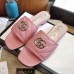 Gucci Slide Sandals In Pink Matelasse Leather With Double G