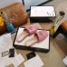 Gucci Slide Sandals In Pink Matelasse Leather With Double G