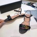 Gucci Black Flat Sandals With GG Marmont Logo