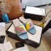 Gucci Slide Sandals In Multicolored Leather With Double G