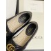 Gucci Black Leather Espadrilles With Double G