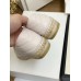 Gucci White Leather Espadrilles With Double G