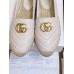 Gucci White Leather Espadrilles With Double G