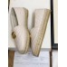 Gucci White Leather Espadrilles With Double G