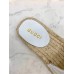 Gucci White Leather Espadrille Sandals