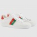 Gucci Women's White Ace Sneaker With Interlocking G