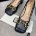 Gucci Black Leather Pumps 75mm With Horsebit