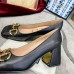 Gucci Black Leather Pumps 75mm With Horsebit