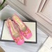 Gucci Pink Leather Slingback Pumps 75mm With Horsebit