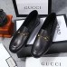 Gucci Foldable Slim Horsebit Loafers In Black Leather