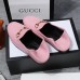 Gucci Foldable Slim Horsebit Loafers In Pink Leather