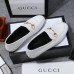 Gucci Foldable Slim Horsebit Loafers In White Leather