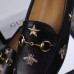 Gucci Jordaan Embroidered Loafers In Black Leather