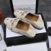 Gucci Jordaan Embroidered Loafers In White Leather