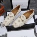 Gucci Jordaan Embroidered Loafers In White Leather