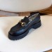 Gucci Lug Sole Horsebit Loafers In Black Leather