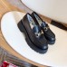 Gucci Lug Sole Horsebit Loafers In Black Leather
