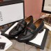 Gucci Black Loafers With Web and Interlocking G