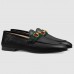 Gucci Black Loafers With Web and Horsebit