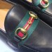 Gucci Black Loafers With Web and Horsebit