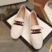 Gucci White Loafers With Web and Horsebit